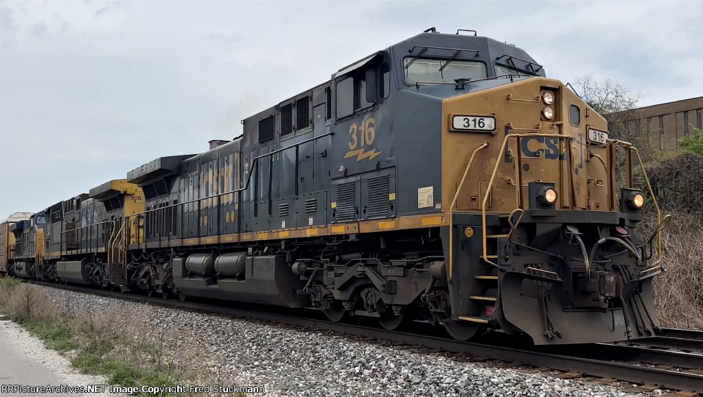 CSX 316 leads M217.